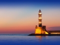 Lighthouse in the Venetian Harbor in Chania