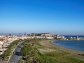 Panoramic view of a beach in Rethymnon